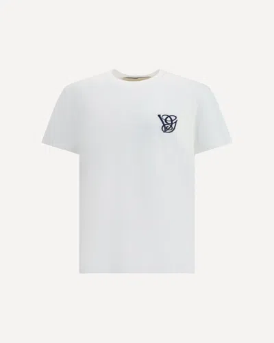 Valentino Cotton T-shirt With Vg Patch In White
