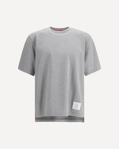 Thom Browne Cotton T-shirt In Gray