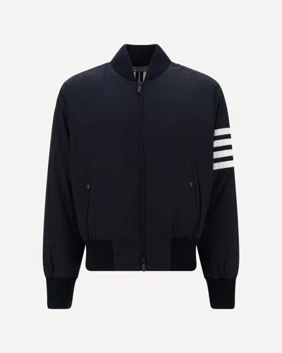 Thom Browne 4-bar Stripe Bomber Jacket In Black
