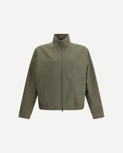 Gucci Gg Supreme Jacket In Green