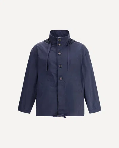 Thom Browne Memory Tech Waterproof Jacket In Blue