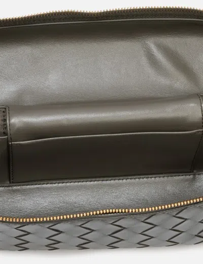 Bottega Veneta Bang Bang Intrecciato Leather Vanity Case In Green