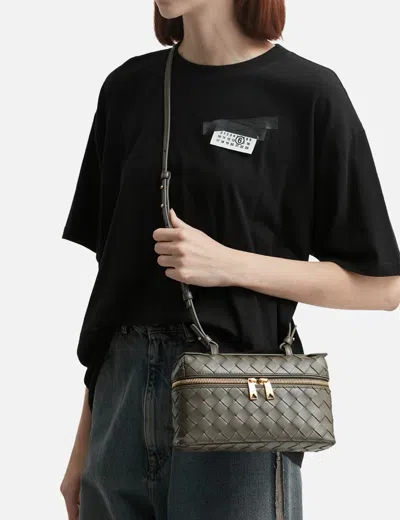 Bottega Veneta Bang Bang Intrecciato Leather Vanity Case In Green