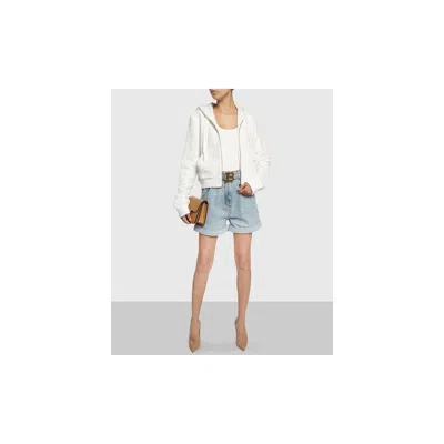 Balmain Blue Cotton Short In Blue