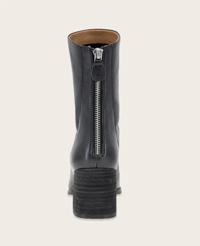 Gentle Souls - Sarnac Metallic Side Zip Boot In Black