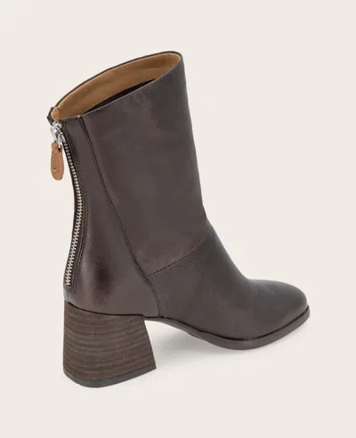 Gentle Souls - Sarnac Metallic Side Zip Boot In Brown