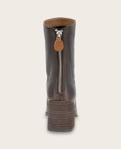 Gentle Souls - Sarnac Metallic Side Zip Boot In Brown