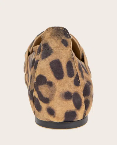Gentle Souls - Sophie Leopard Suede Loafer In Brown