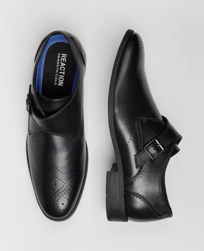 Reaction Kenneth Cole Reaction - Cheer Brogue Single Monk Strap In Black