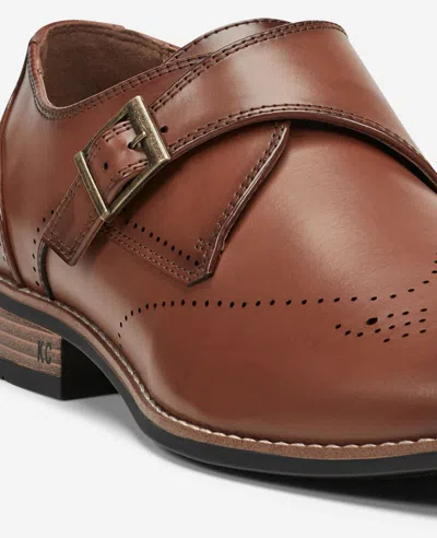 Reaction Kenneth Cole Reaction - Cheer Brogue Single Monk Strap In Brown