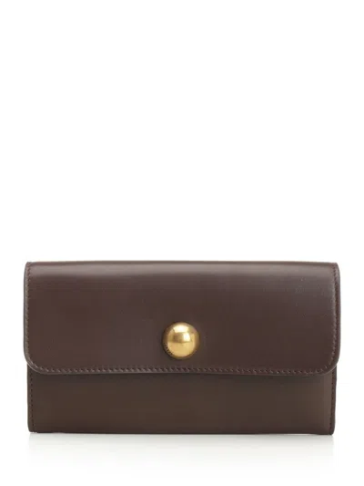 Ami Alexandre Mattiussi -sl714 Cuir Liss Wallets Brown In Brown
