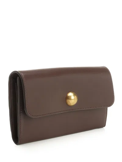 Ami Alexandre Mattiussi -sl714 Cuir Liss Wallets Brown In Brown