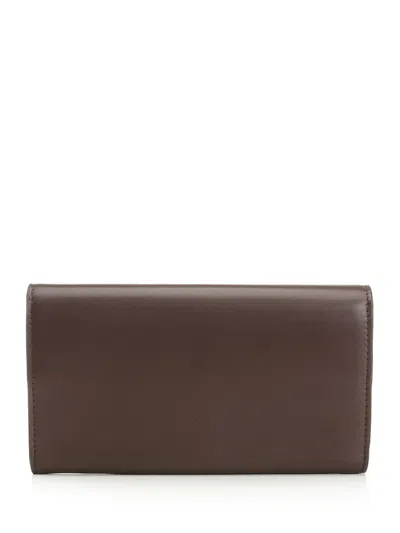 Ami Alexandre Mattiussi -sl714 Cuir Liss Wallets Brown In Brown