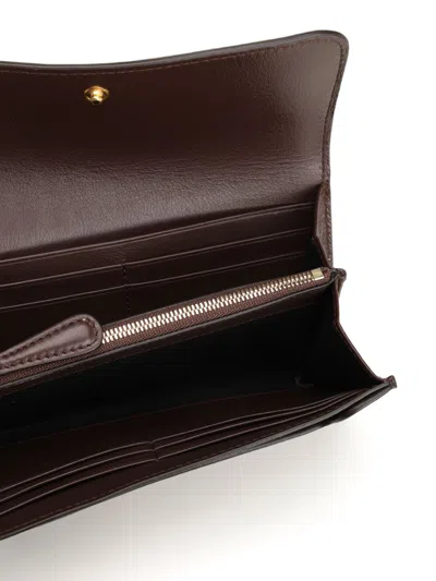 Ami Alexandre Mattiussi -sl714 Cuir Liss Wallets Brown In Brown