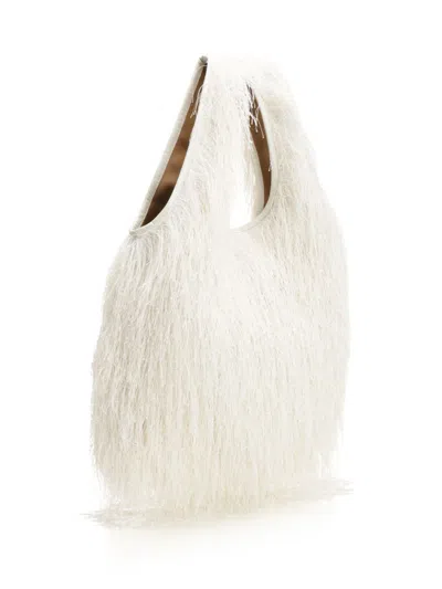 Dries Van Noten 00218-bw252-march171-2031 W.l.bag Handbags White In White