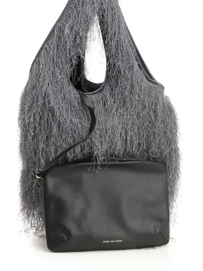 Dries Van Noten 00218-bw252-march171-2031 W.l.bag Handbags Grey In Gray