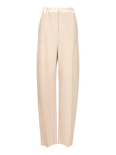 Stella Maxwell X Marella Barrel Trousers Beige In Neutral