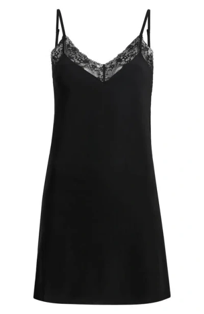 Commando Double Take Lace Trim Slip In Black