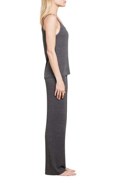 Barefoot Dreams Cozychic Ultra Lite Ribbed Lounge Pants In Carbon