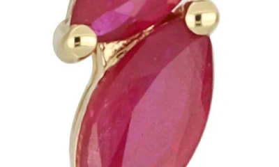 Bony Levy El Mar Ruby & Diamond Stud Earrings In Gold