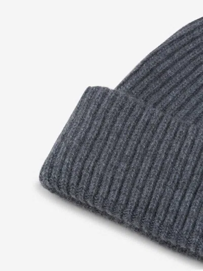Fedeli Cashmere Knit Hat In Blue