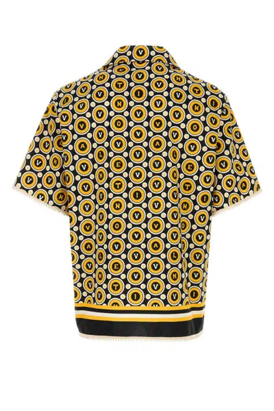 Valentino Bowling Shirt With Bulles Royales Print In Multi