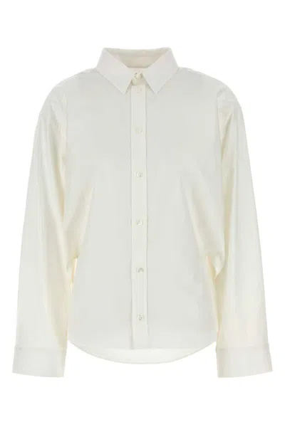 Balenciaga Outerwear Shirt And Blouse White In White