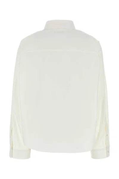 Balenciaga Outerwear Shirt And Blouse White In White
