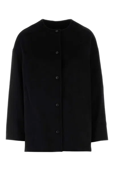 Loulou Studio Coats In Black