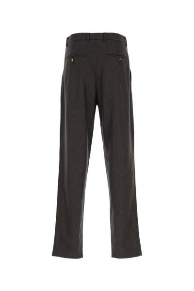 Brunello Cucinelli Casual Pants With Belt Loops In Gray