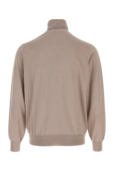 Brunello Cucinelli Roll-neck Sweater In Brown