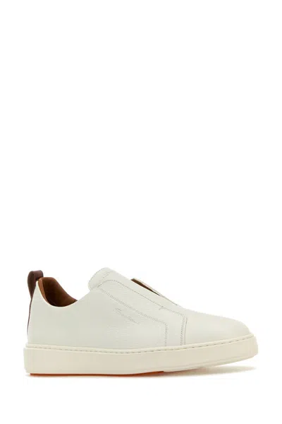 Santoni Sneakers In White