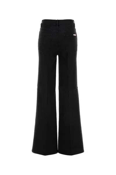Self-portrait Black Flared Jeans Pf25829pb Black In Black