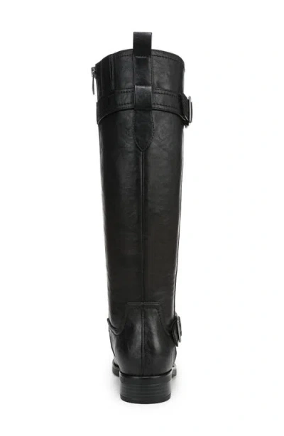 Naturalizer Womens Jaya Knee High Block Heel Riding Boots Regular Wide Calf Extra Wide Calf In Black