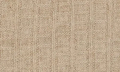 Max Studio Waffle Button Front Cardigan In Brown