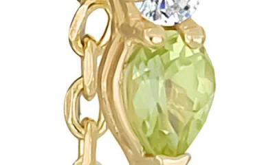 Bony Levy 14k Yellow Gold Color Semiprecious Stone & Diamond Chain Drop Earrings In Gold