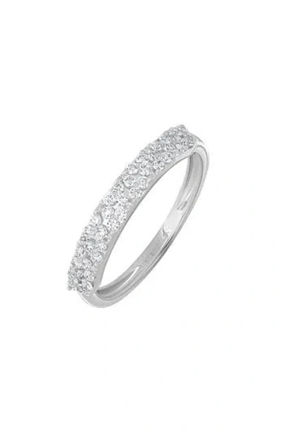Bony Levy Mika 18k White Gold Diamond Stackable Ring In Metallic