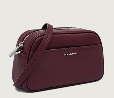 Michael Kors Structured Calfskin Shoulder Bag With Zip Closure In Black
