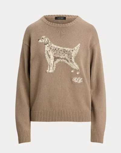Ralph Lauren Knit Pullover Sweater In Neutral
