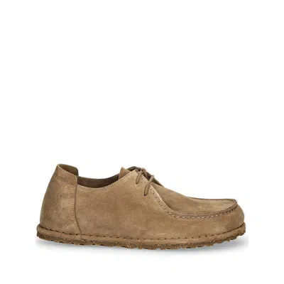 Birkenstock Utti Suede Leather Sneakers In Brown
