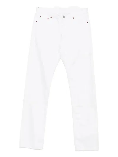Husbands Rivet-detail Jeans In White