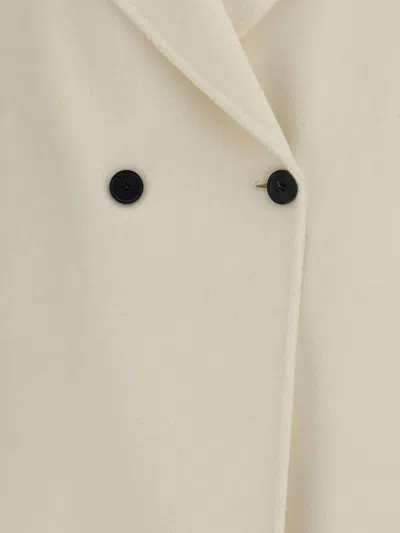 Aftercoat Double-breasted Long Coat In Neutral