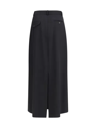 The Row Seraphyne Virgin Wool Skirt In Black
