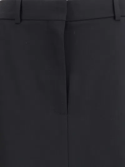 The Row Seraphyne Virgin Wool Skirt In Black