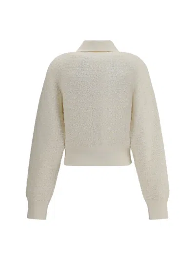 Balmain Batwing Zipped Tweed Bomber Jacket Clothing In White