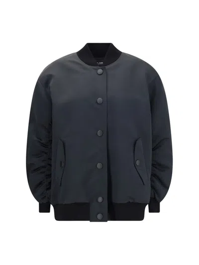 Dolce & Gabbana Women Oversized Jacket With Embossed Print In Blue