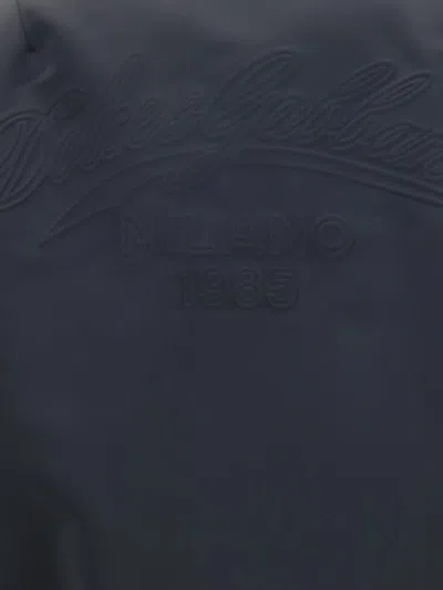 Dolce & Gabbana Women Oversized Jacket With Embossed Print In Blue