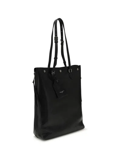 Dolce & Gabbana Versatile Leather Tote Bag With Adjustable Straps In Black