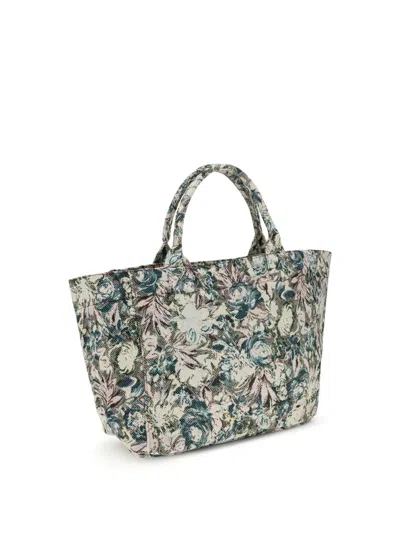 Ganni Xxl Tapestry Reversible Shopper Bag In Multi
