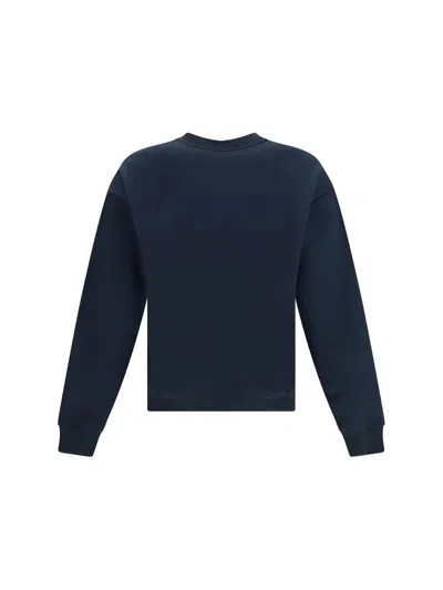 Dolce & Gabbana Jersey Sweatshirt With Embroidery In Blue